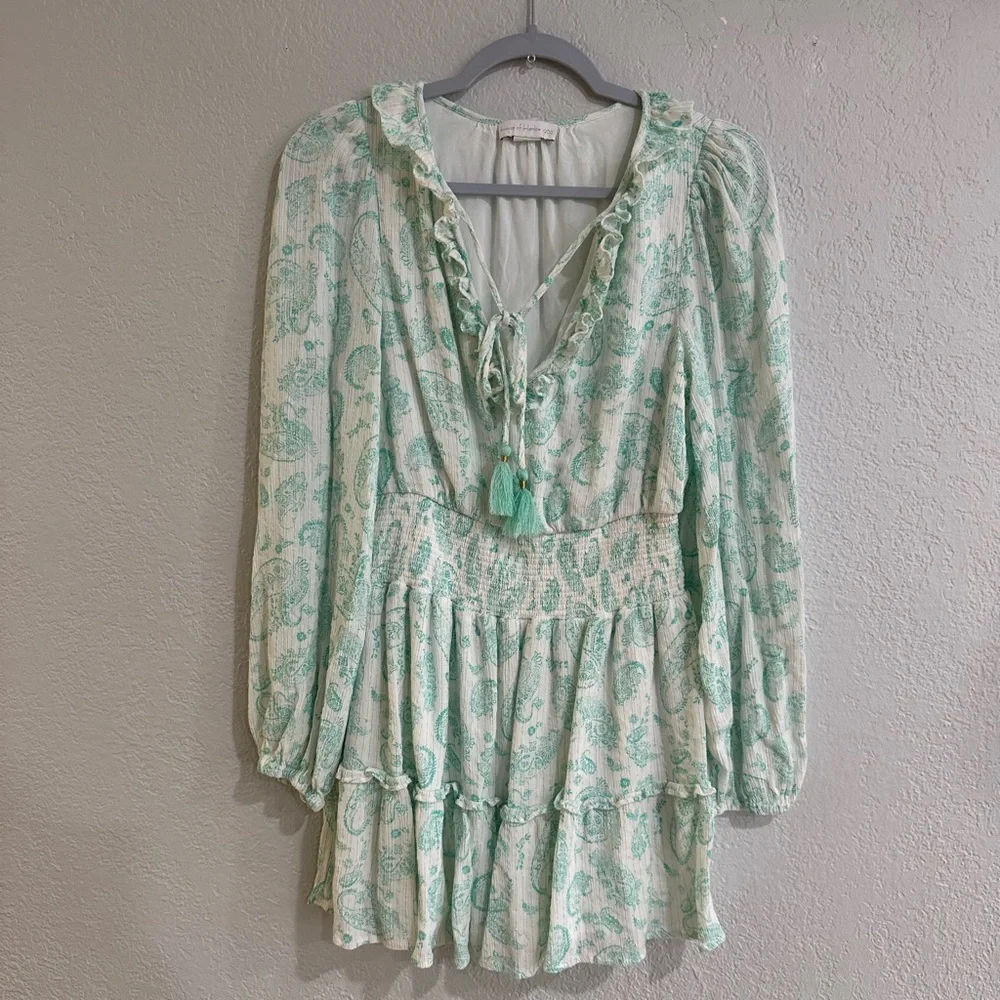 House of Harlow 1960 Mint Green Long Sleeve Dress - Picture 6 of 16